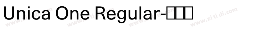 Unica One Regular字体转换 Unica One Regular字体转换